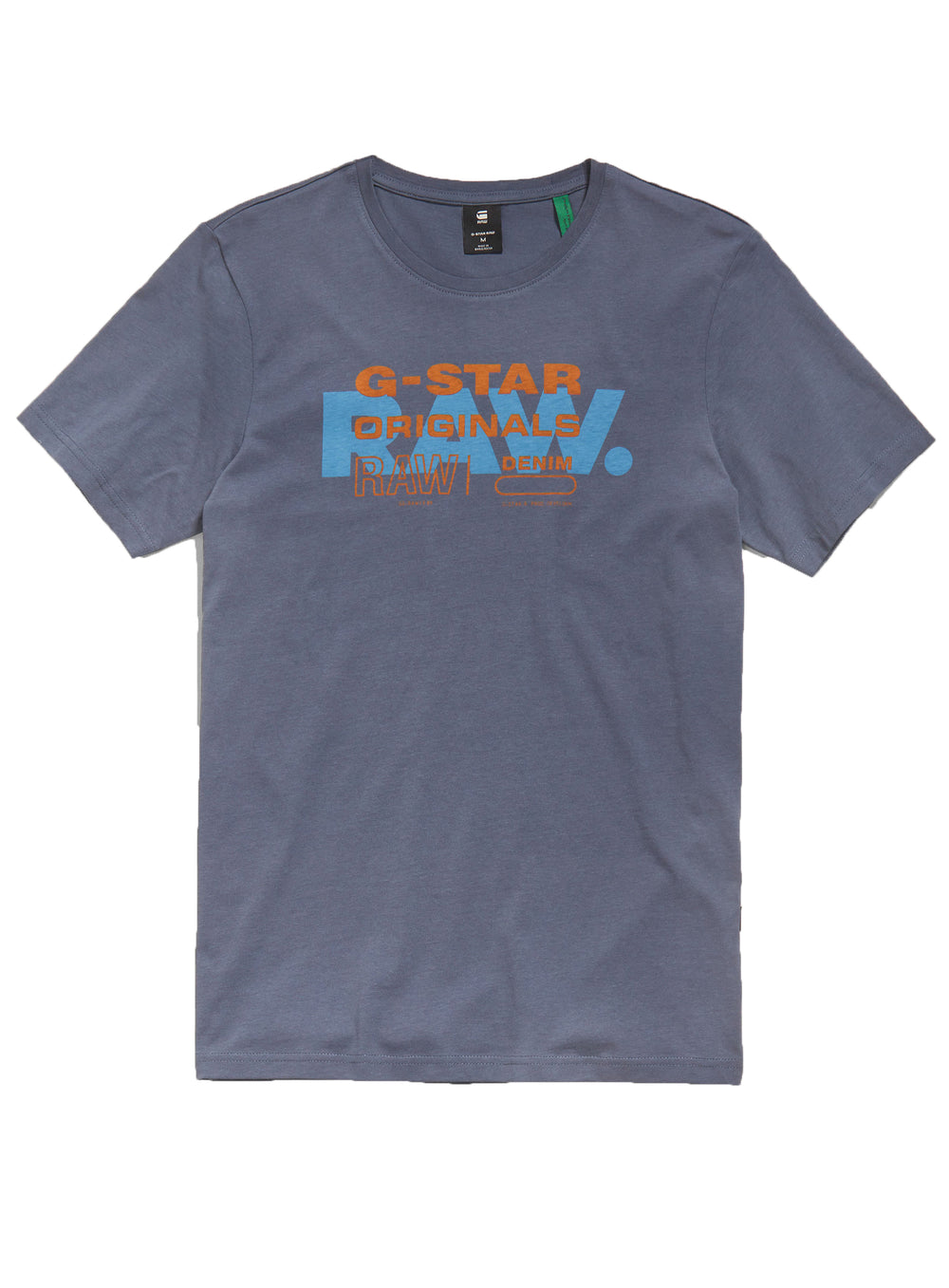G-Star RAW RAW Originals Slim T-Shirt in fantem blue – view 2 of 3