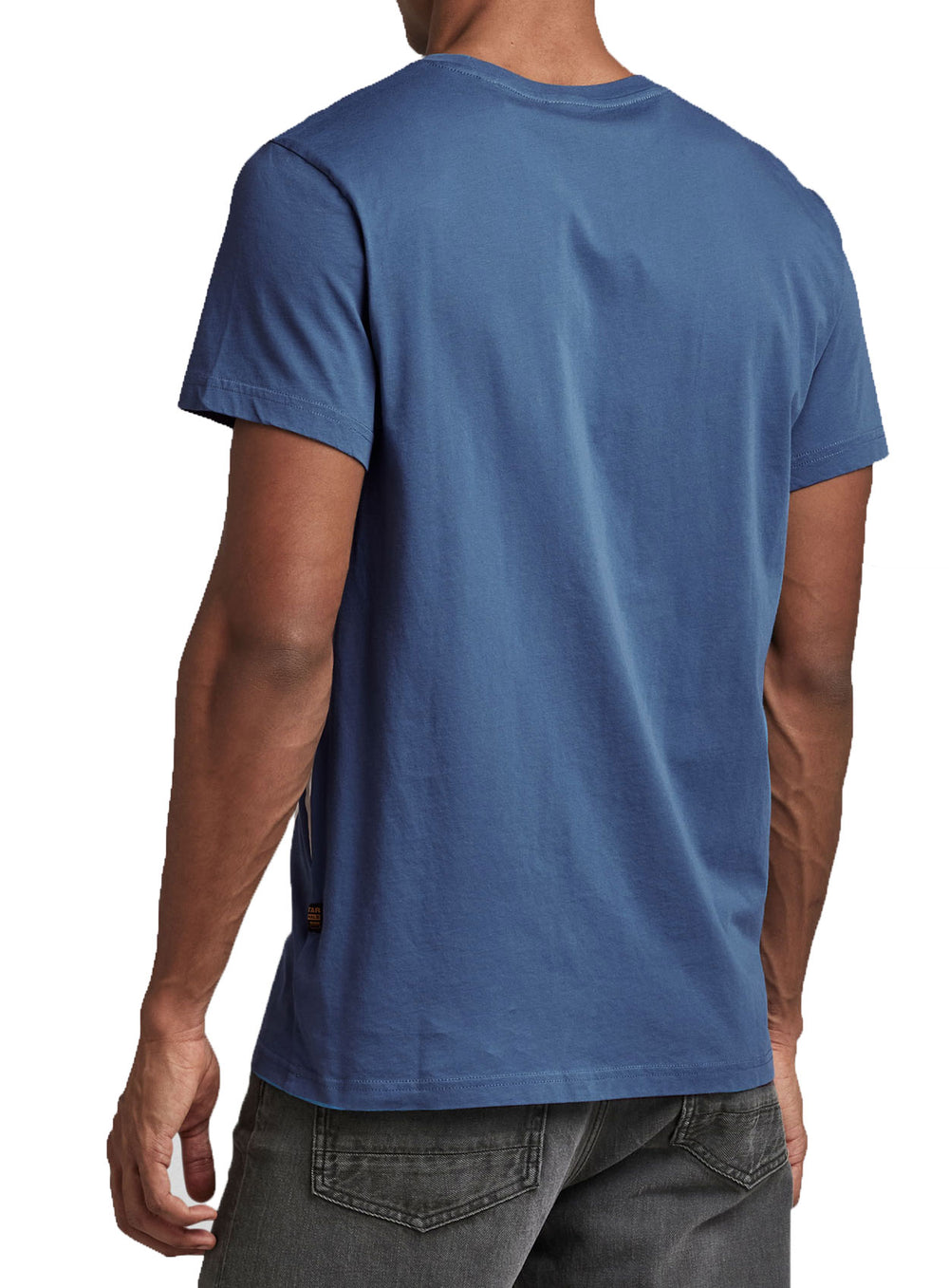 G-Star RAW Raw Strike Thru T-shirt in retro blue – view 2 of 2