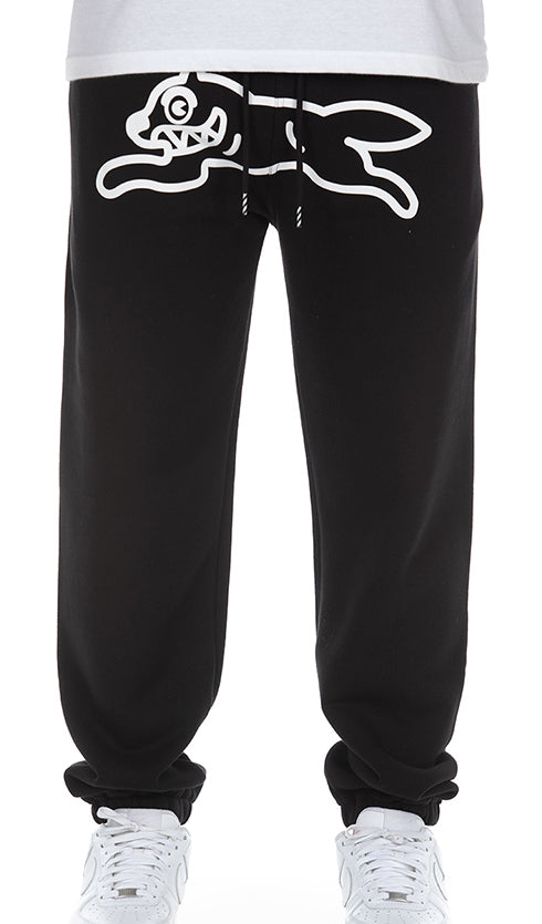 RUNNING DOG SWEATPANTS - BLACK