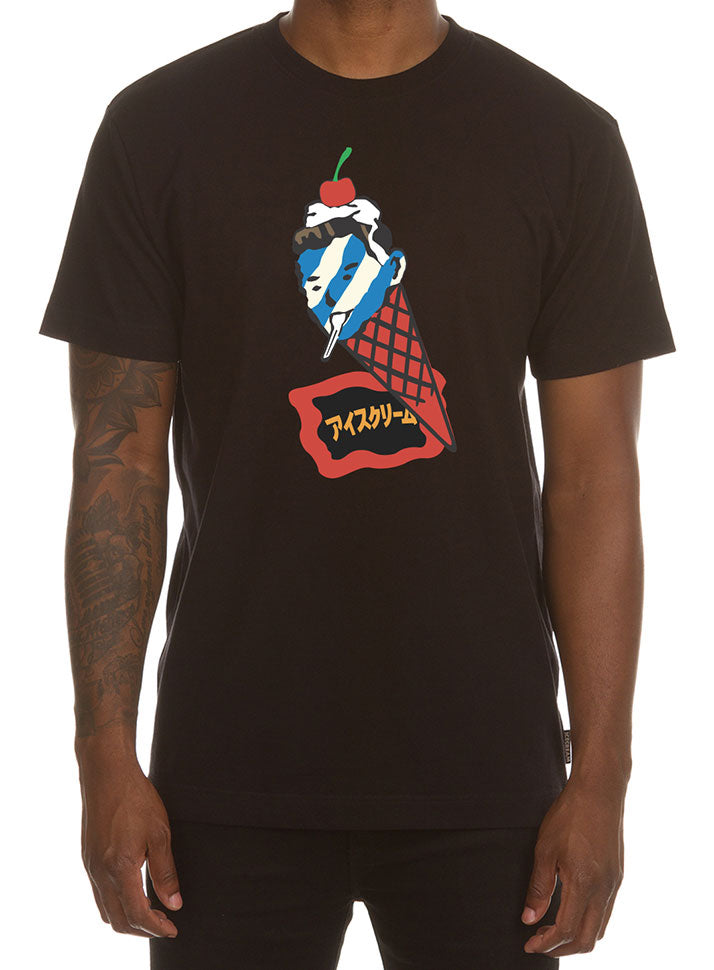 ICECREAM Face It SS Tee in black – view 1 of 1