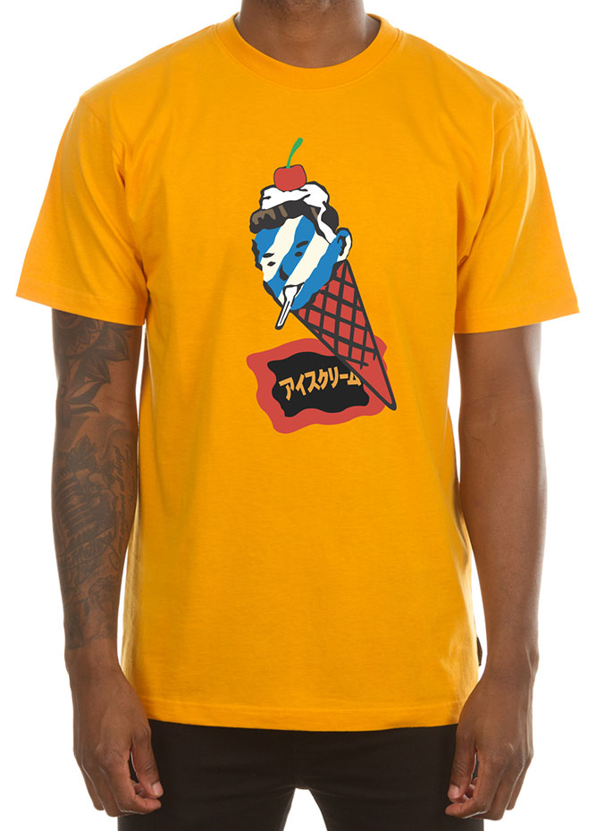 FACE IT SS TEE - GOLDEN YELLOW