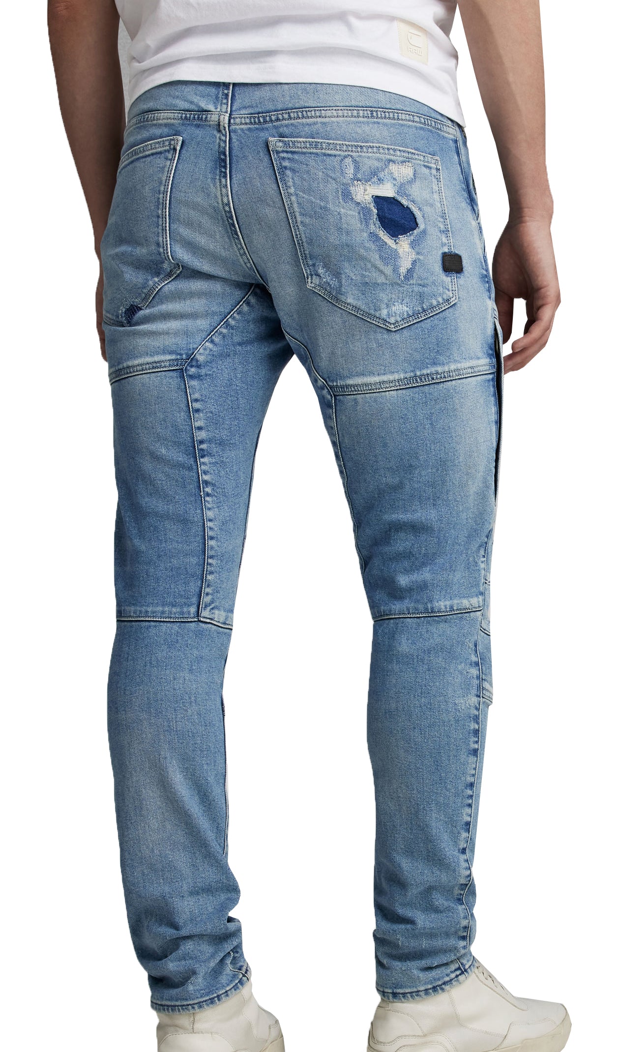 G-Star RAW Rackam 3D Skinny Jeans in sun faded tucson restored – view 2 of 2