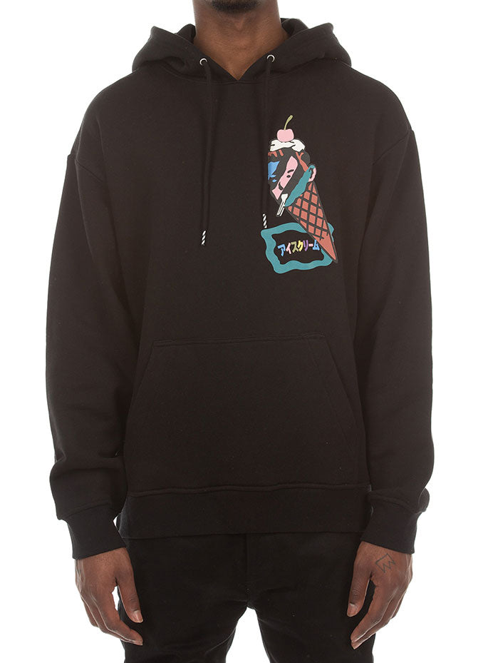 COLOUR HOODIE - BLACK