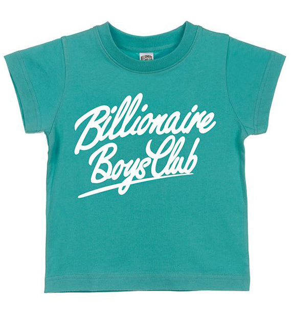 BB SCRIPT SS TEE - BLUE GRASS