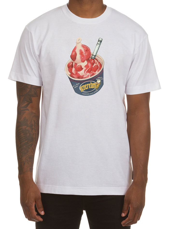 Icecream Glaze short sleeve Tee in white
