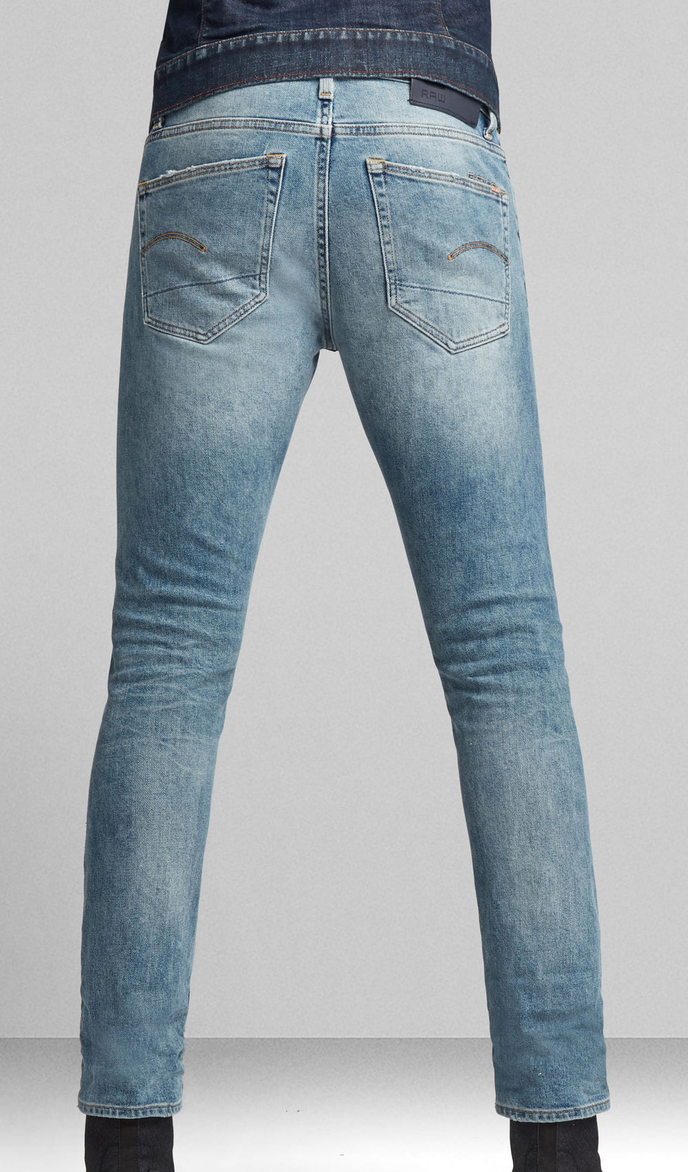 G-Star RAW 3301 Slim Japanese Denim in light blue – view 2 of 3