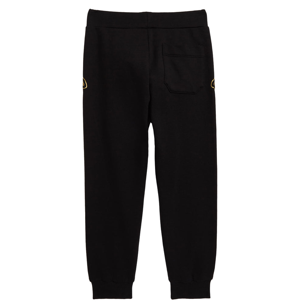 Young Versace Boys Sweatpants with Medusa Logo in black and gold – view 2 of 3
