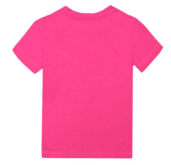 Girls Short Sleeve Logo Graphic T-Shirt-Pink