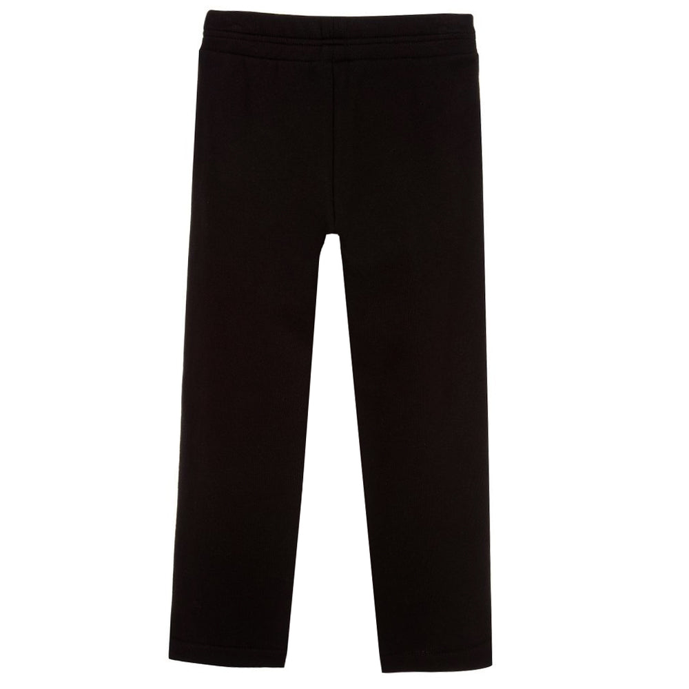 Boys Jogging Pant with Logo Stripe-Black