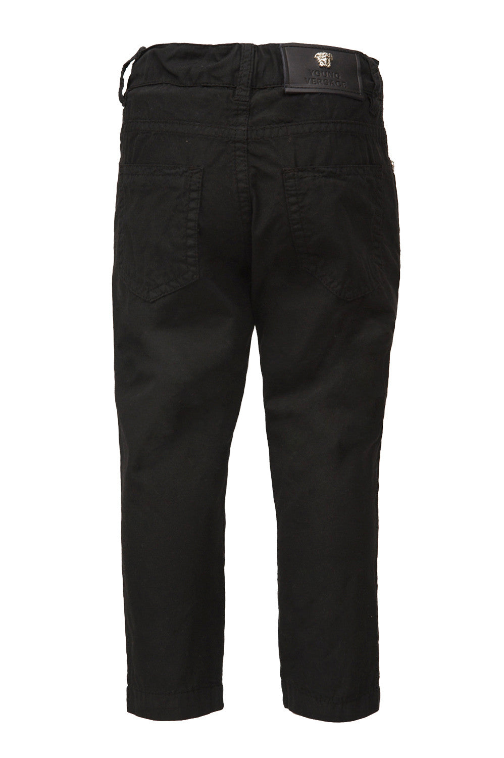 Young Versace Boys Solid Pants in black – view 2 of 2