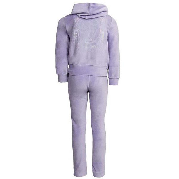 Girls Velour Jogging Set-Lilac