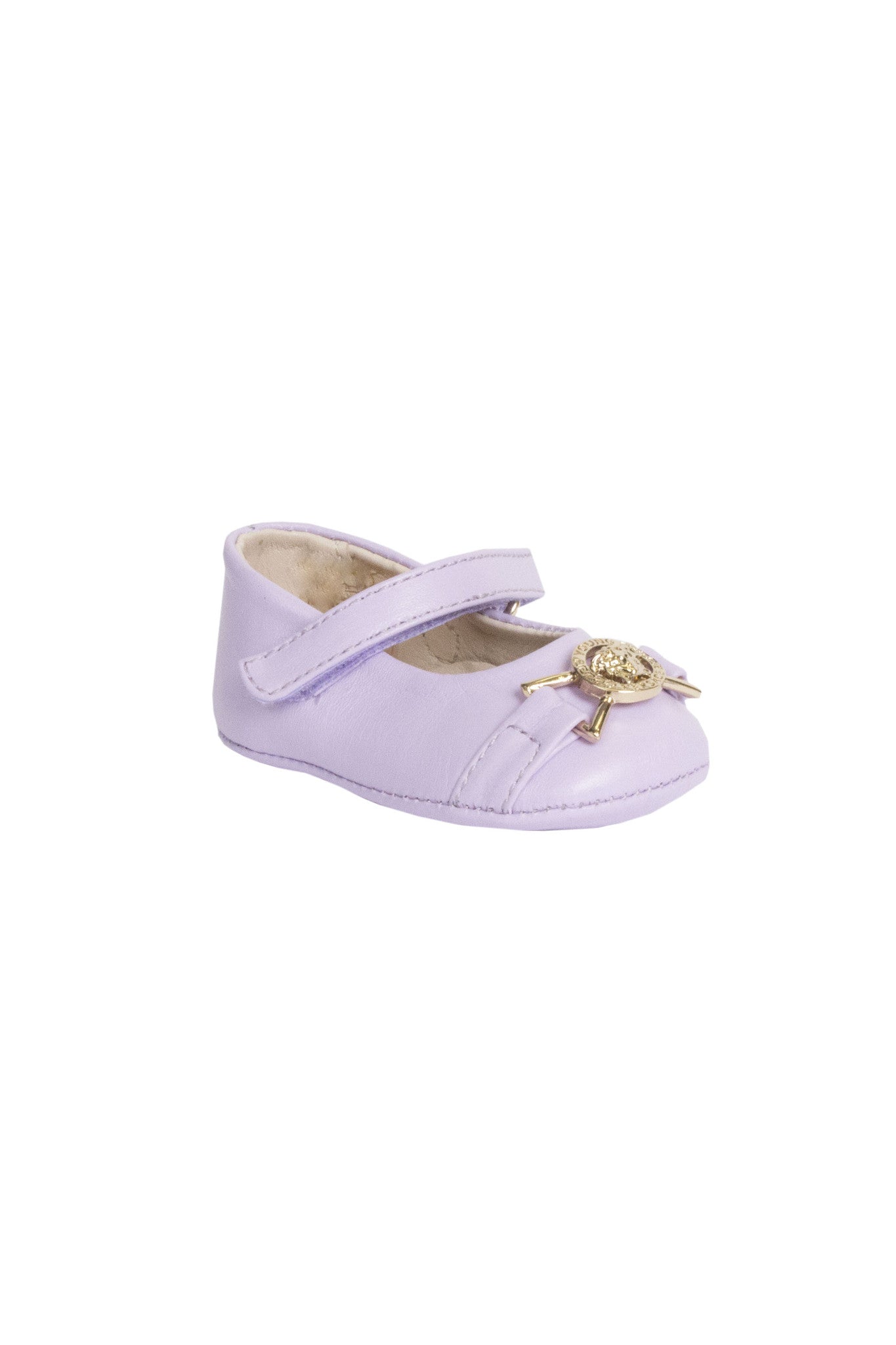 Girls Leather Pre-Walker Shoes-Lilac